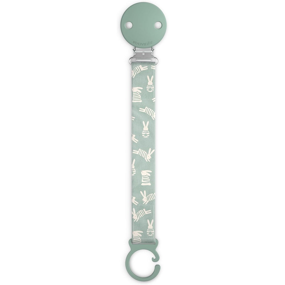 Suavinex Wonder Clip Portaciuccio In Tessuto Design Coniglio Azzurro