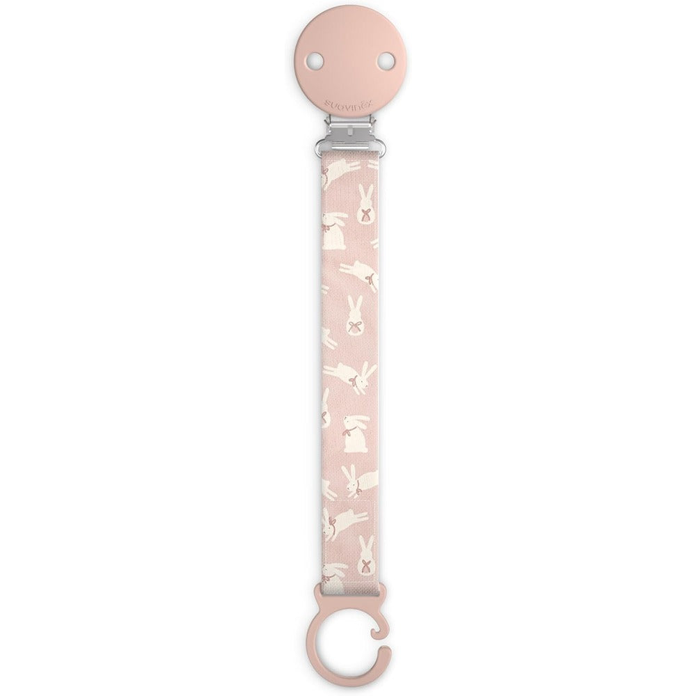 Suavinex Wonder Clip Portaciuccio In Tessuto Design Coniglio Rosa