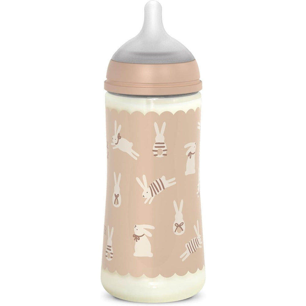 Suavinex wonderland Biberon Tettarella In Silicone Flusso Denso Coniglio Neutro 360 ml 6+ Mesi