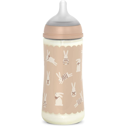 Suavinex wonderland Biberon Tettarella In Silicone Flusso Denso Coniglio Neutro 360 ml 6+ Mesi