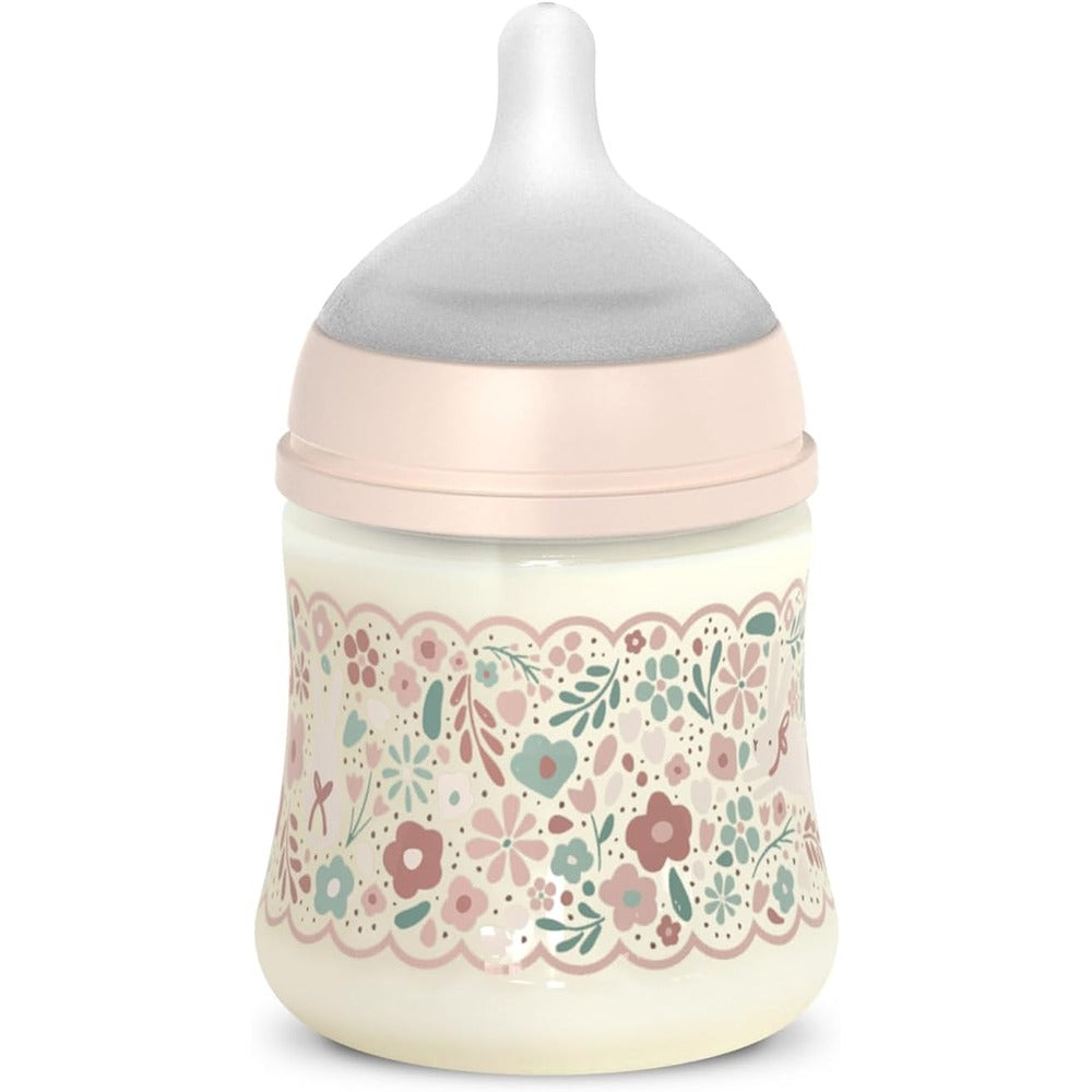 Suavinex wonderland Liberty Biberon Tettarella In Silicone Flusso Lento Rosa 150 ml 0+ Mesi