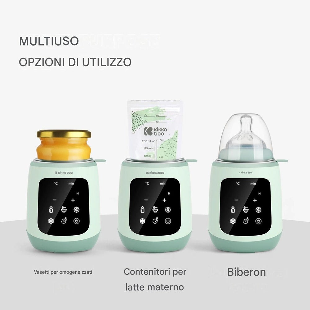 KikkaBoo Scaldabiberon E Sterilizzatore Digitale 4 In 1 Per Biberon E Pappe