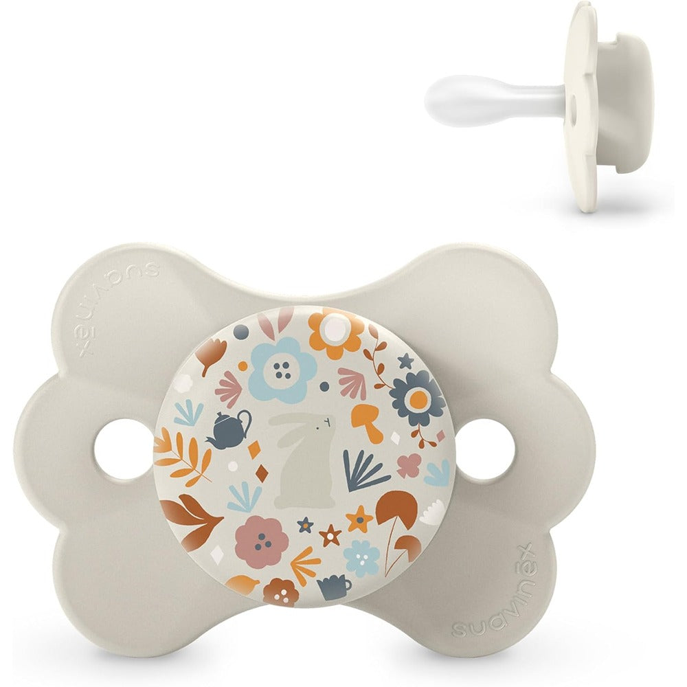 Suavinex Wonderland Butterfly Succhietto Tettarella Simmetrica In Silicone SX Pro Liberty Neutro 0-6 Mesi