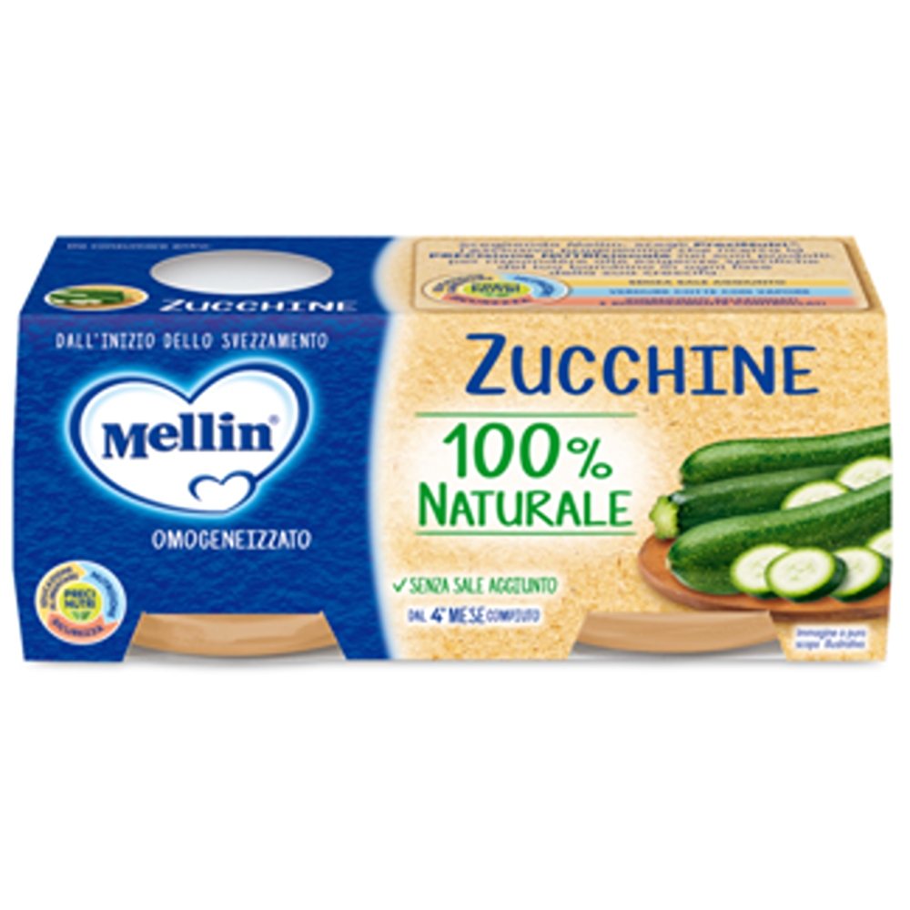 Mellin Omogeneizzato Zucchine 2x80 gr