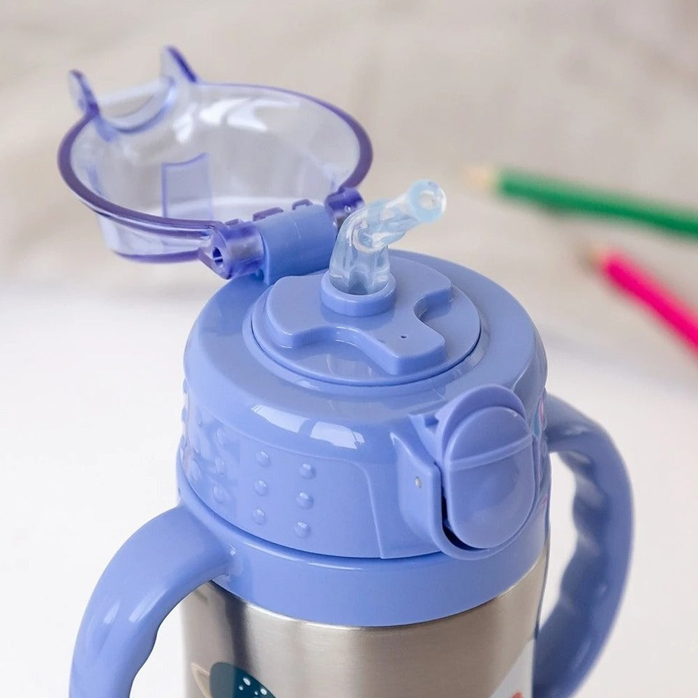 Kiokids Bottiglia Allenamento Razzo Blu 280ml Acciaio Inox