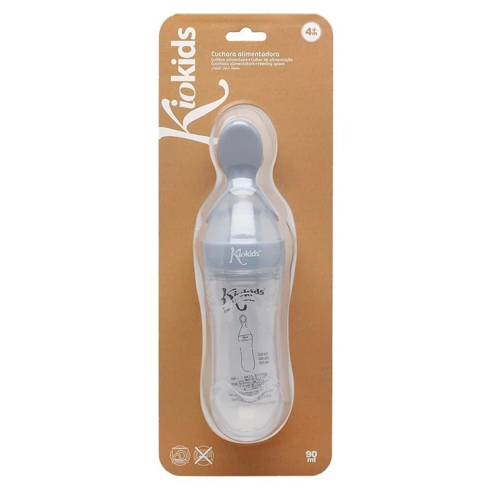 Kiokids Cucchiaio Dosatore In Silicone Grigio