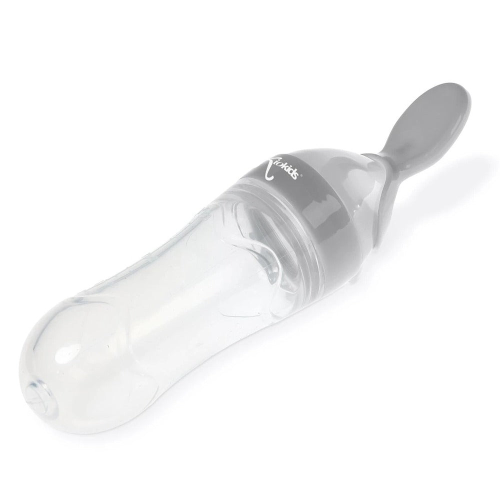 Kiokids Cucchiaio Dosatore In Silicone Grigio