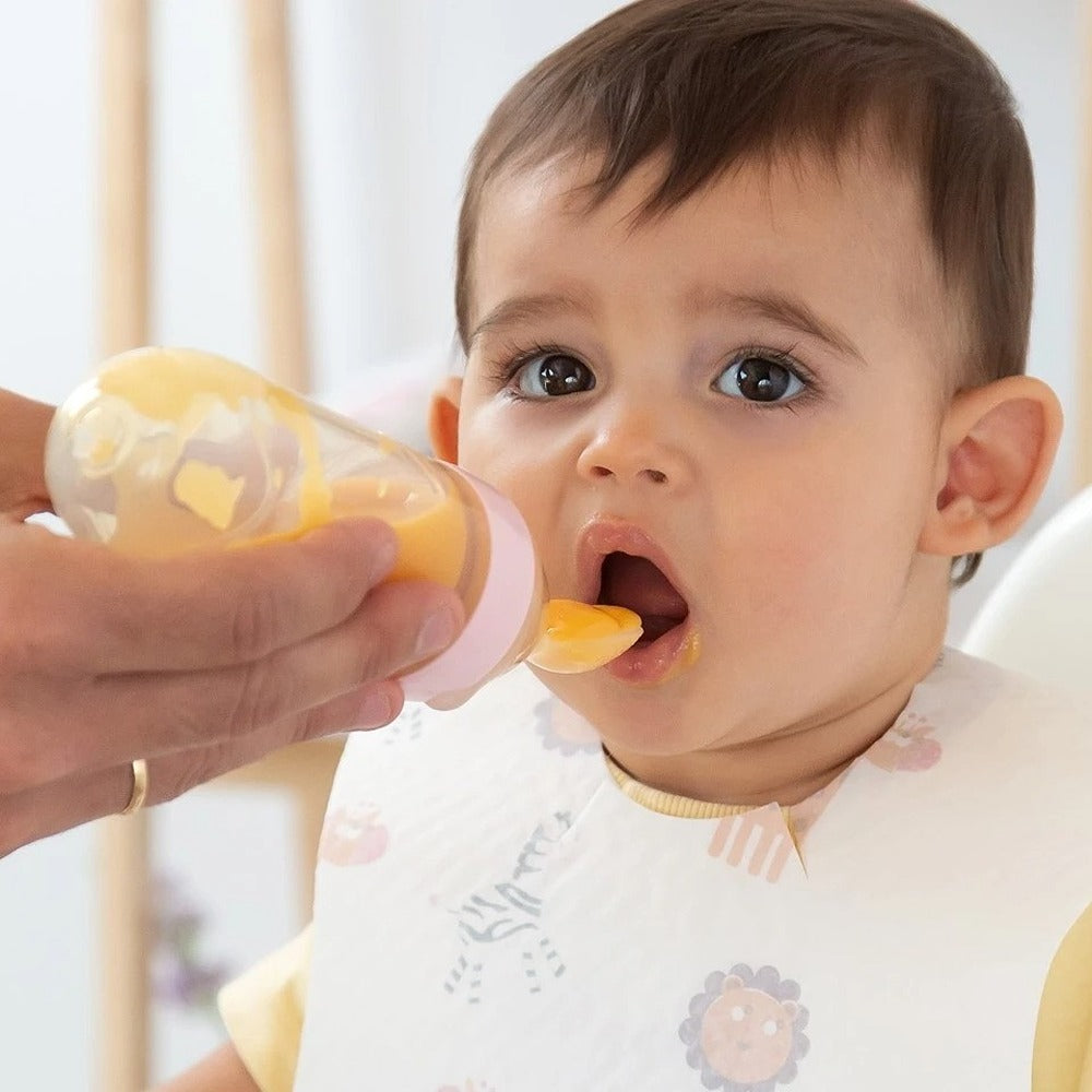 Kiokids Cucchiaio Dosatore In Silicone Rosa