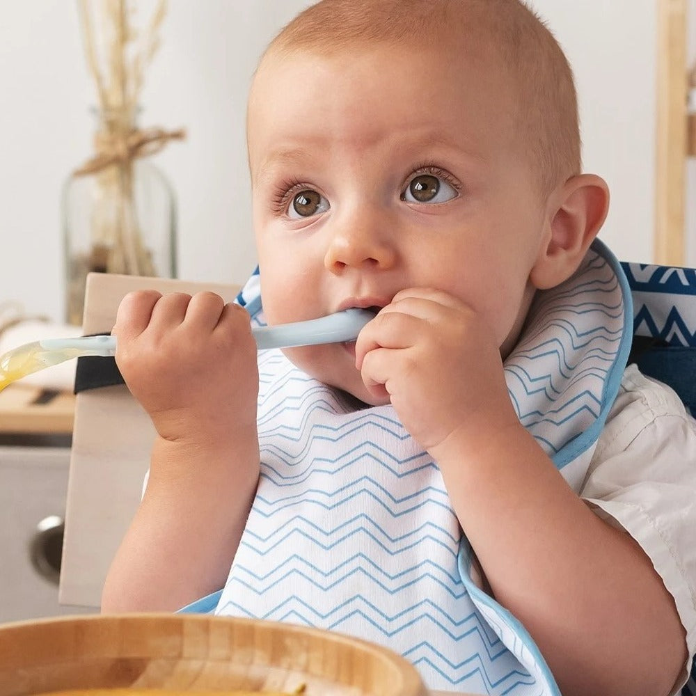 Kiokids Cucchiaino In Silicone Azzurro