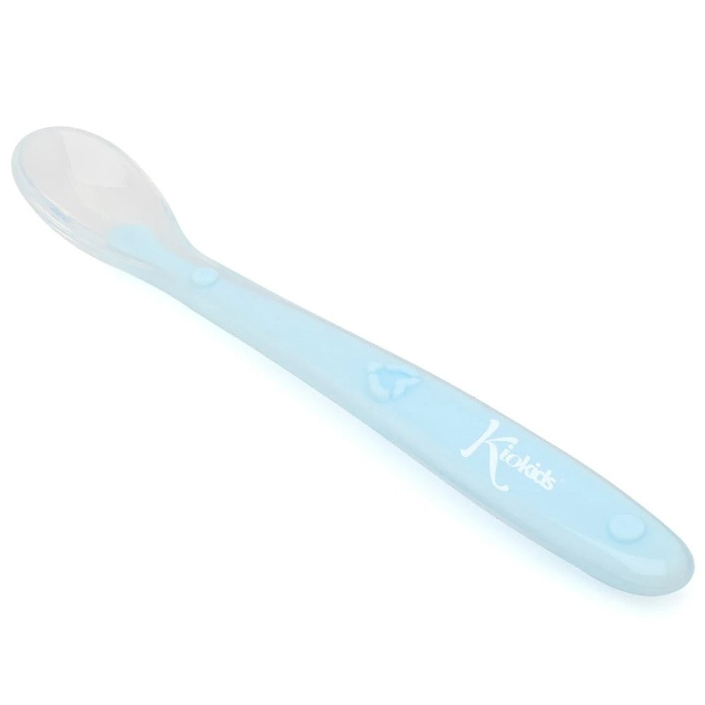 Kiokids Cucchiaino In Silicone Azzurro