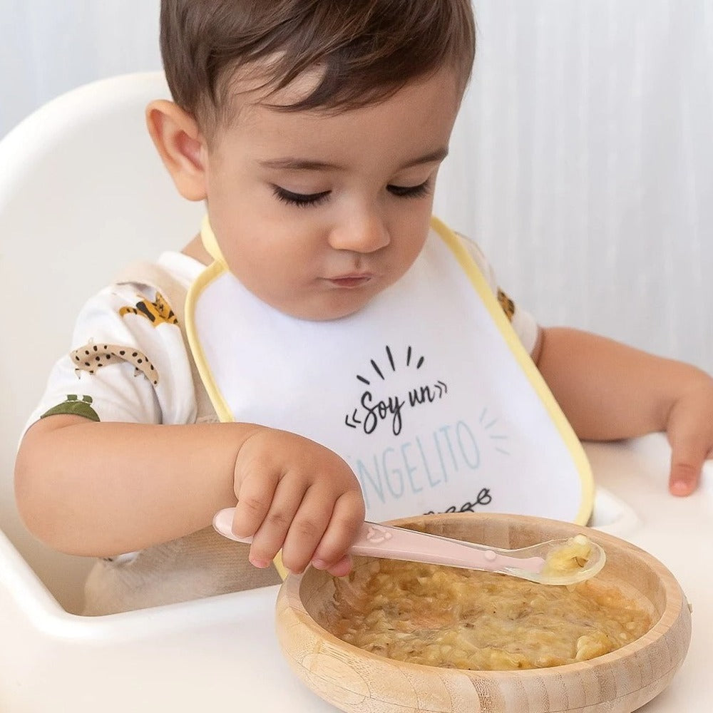 Kiokids Cucchiaino In Silicone Rosa