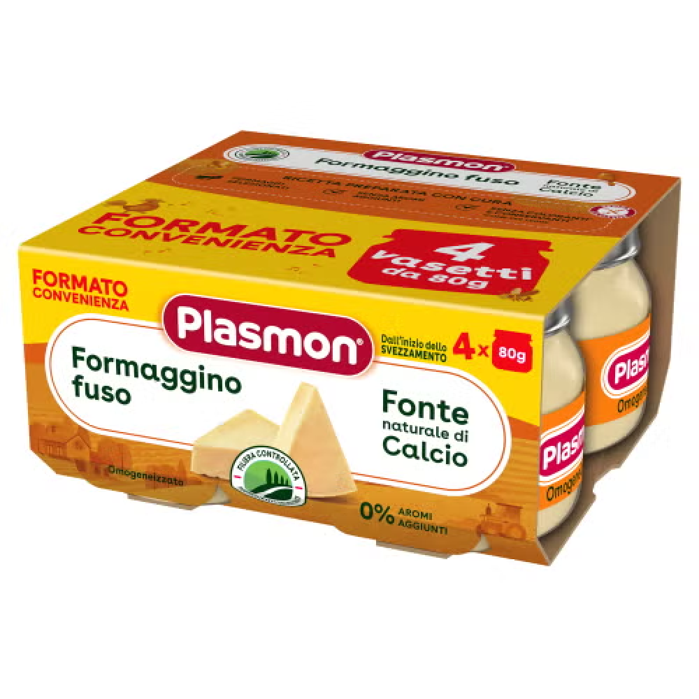 Plasmon Omogeneizzato Formaggino Fuso 4x80 gr