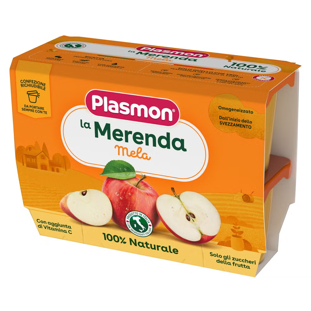 Plasmon Omogeneizzato Sapori di Natura Mela 4x100 gr