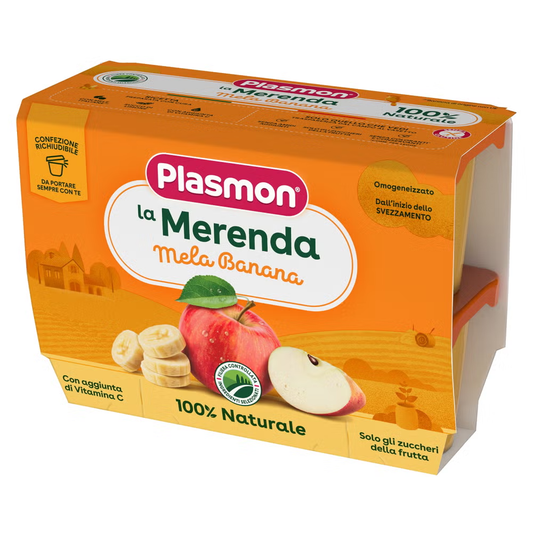 Plasmon Omogeneizzato Sapori di Natura Mela E Banana 4x100 gr