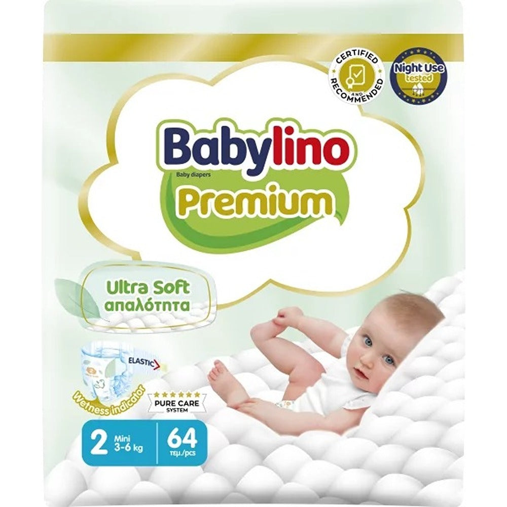 Babylino Premium Pannolini 2 Mini 3-6 kg 64 Pezzi