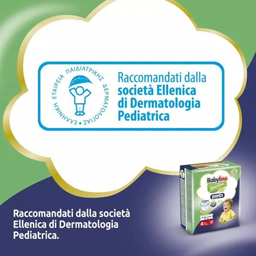 Babylino Sensitive Cotton Soft Pannolini Mutandina 4 Maxi  7-13 kg 38 Pezzi