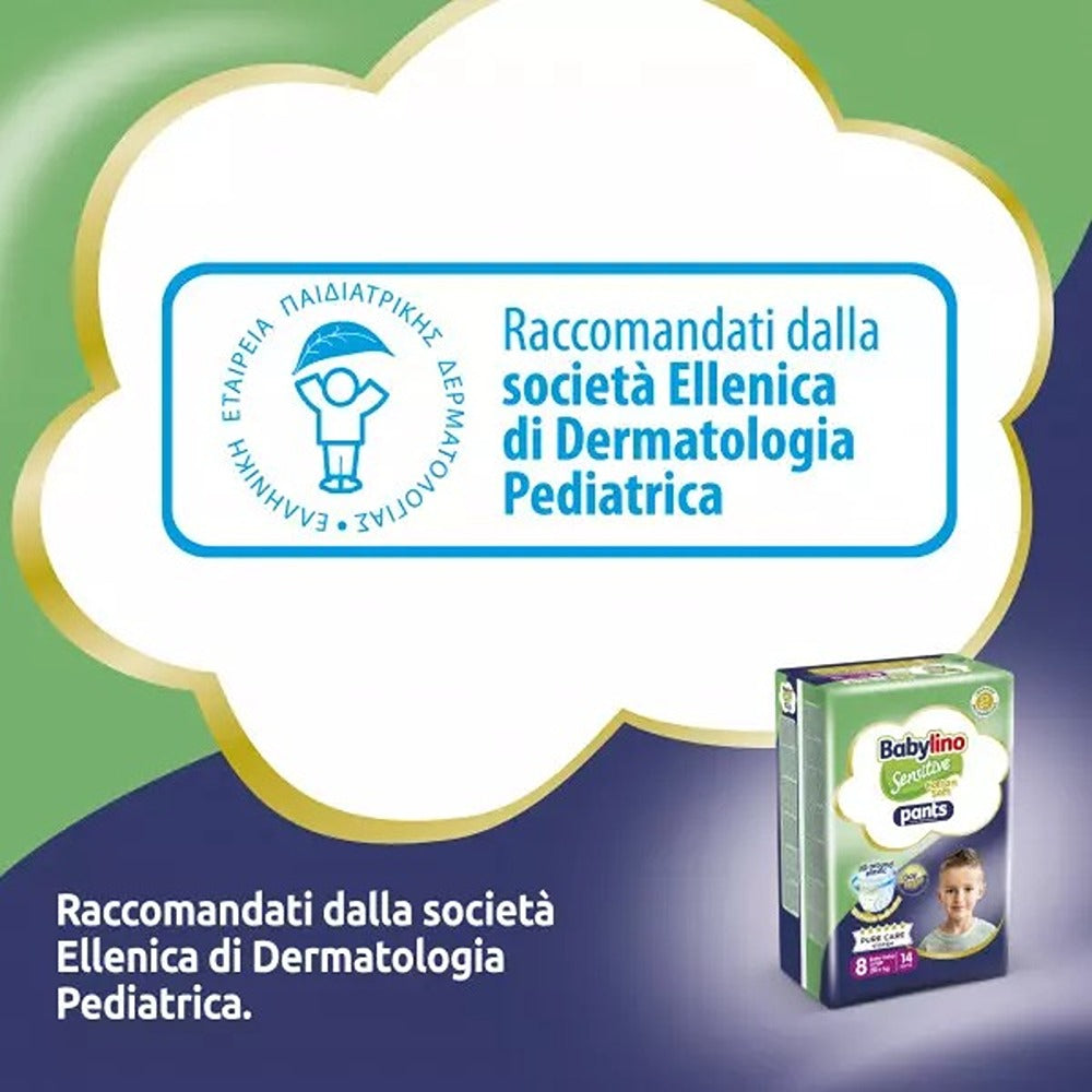 Babylino Sensitive Cotton Soft Pannolini Mutandina 8 XXL 20+ kg 26 Pezzi