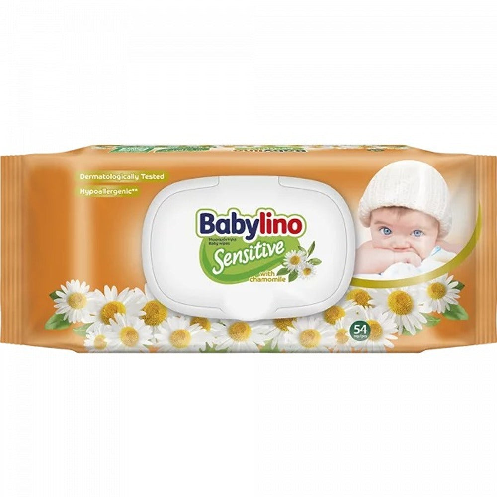 Babylino Sensitive Salviettine  Alla Camomilla 98% Naturale 54 Pezzi