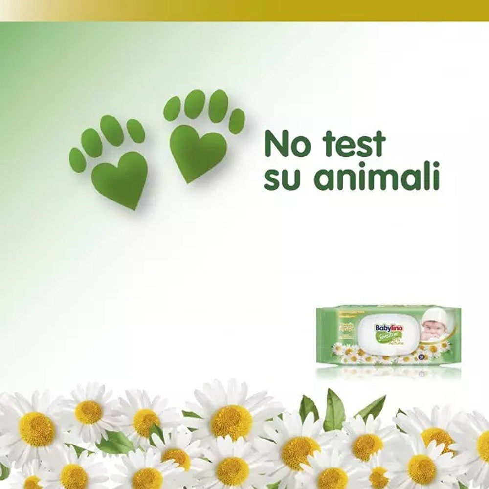 Babylino Sensitive Salviettine 0% Profumo 98% Naturale 54 Pezzi