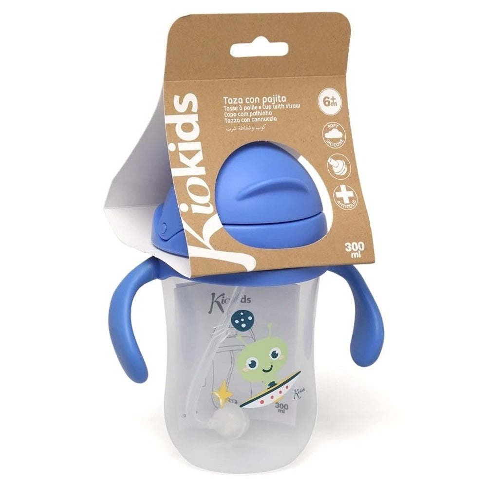 Kiokids Tazza Di Apprendimento Con Manici Blu 300 ml