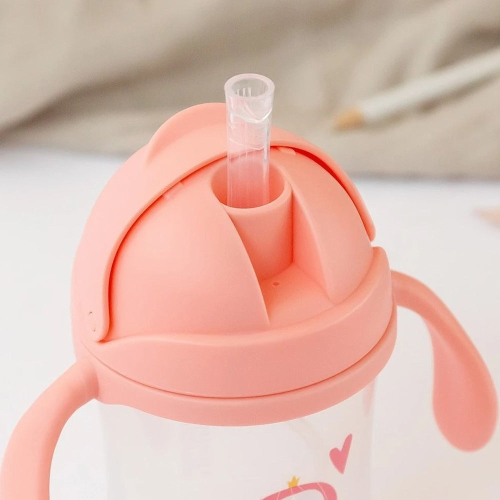 Kiokids Tazza Di Apprendimento Con Manici Rosa 300 ml