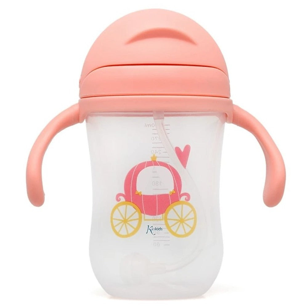 Kiokids Tazza Di Apprendimento Con Manici Rosa 300 ml