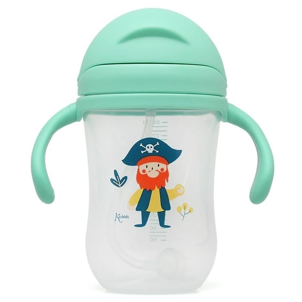 Kiokids Tazza Di Apprendimento Con Manici Verde 300 ml