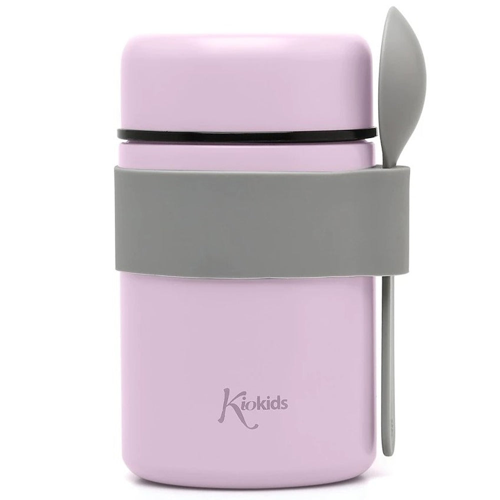 Kiokids Termos in Acciaio Per Pappe Con Cucchiaio Lavanda 500 ml