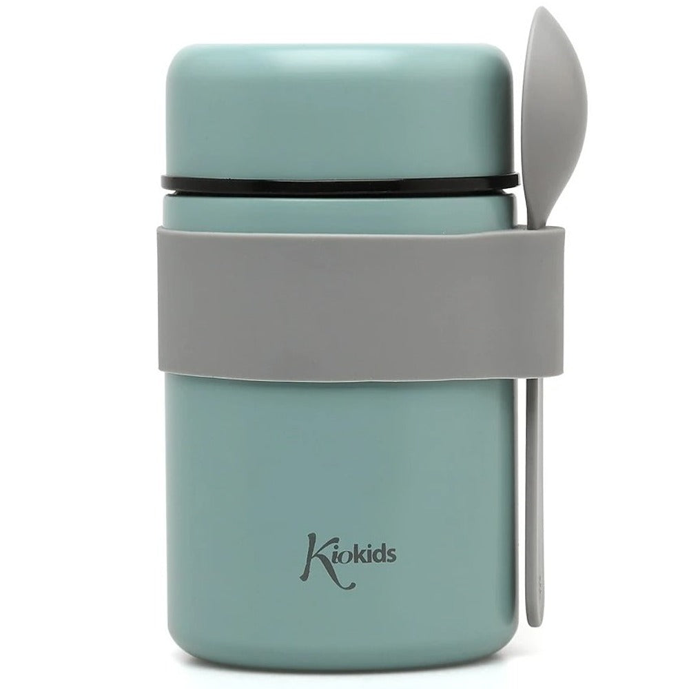 Kiokids Termos in Acciaio Per Pappe Con Cucchiaio Salvia 500 ml